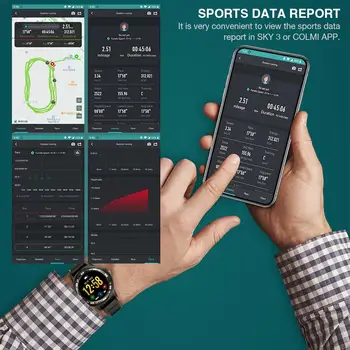 GPS Smart Ur Bjergigning Trin sportsur Til IOS Android-Telefon Armbånd Sport Fitness Blodtryk puls Pedo