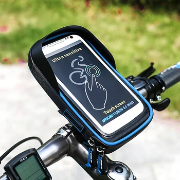 6 tommer Cykel Mobiltelefon Holder Vandtæt Cykel Tilfælde Stå Motorcykel Cykelstyr Taske til iphone, Samsung, HUAWEI xiaomi