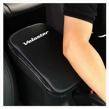 Elegant og blød Pu Læder Bil Center Konsol Arm Hvile Sæde Kasse Pad Køretøj Beskyttende Bil Styling For Hyundai Veloster
