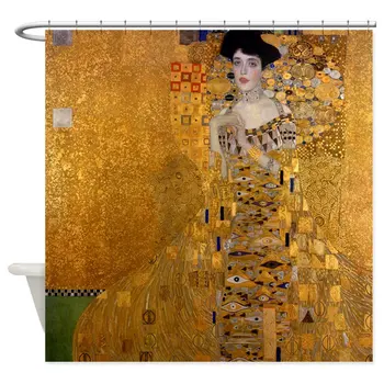 Bauer Af Klimt, Maleri Brusebad Curtai Dekorative Stof Badeværelse Badeforhæng Polyester