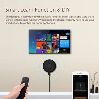 4 Pack Wifi IR Remote Control Voice Kontrol Tuya Smart Liv APP, klimaanlæg, TV-Boks Arbejde med Alexa, Google Startside IFTTT