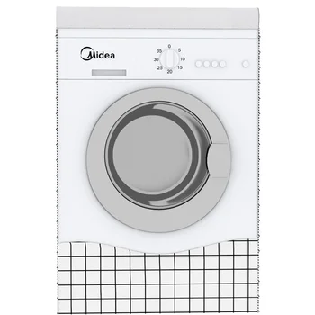 Vaskemaskine Dække Vandtæt Sølv Belagt Stof Anti-UV-Tøjvask Tørretumbler Tykkelse Automatisk Roller Støvtæt Sag