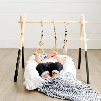 Nordisk Baby Værelse Decor Spil Fitnesscenter Toy Træ-Planteskole Sensorisk Legetøj Gave Spædbarn Værelses Tøj Rack Tilbehør Fotografering Rekvisitter