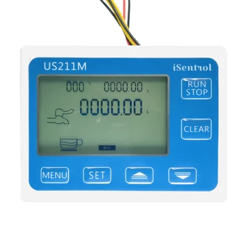 US211M Digital Flow Sensor Meter & USN-HS10TB PA66 Nylon og glasfiber Hall Flow Sensor til Måling 1-100L/minBSPP G1