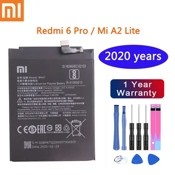2020 år Oprindelige 4000mAh BN47 Batteri Til Xiaomi Redmi 6 Pro / Mi A2 Lite Batería Batterie Batterier til Mobiltelefoner