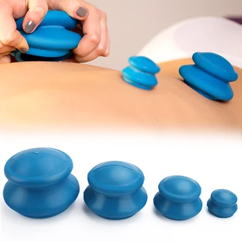 4stk Vakuum Kan sugekop Massage Anti Cellulite Vakuum Cupping Sæt Facial Organ Afslapning Kinesisk Terapi Massage Sundhedspleje