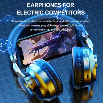HIFI Trådløse Hovedtelefoner Bluetooth Stereo Headset Gaming Headset FM-SD-Kort Sport Hovedtelefoner Med Mikrofon Til PC /Telefon /Audio MP3