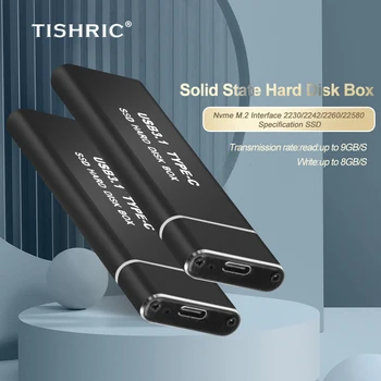TISHRIC 10GB NVME/NGFF til type-c M2 Hard Disk Box Ekstern HDD Tilfælde USB3.0 Solid State Harddisk Boks Harddisk Adapter HDD Box 11471