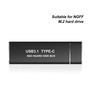 TISHRIC 10GB NVME/NGFF til type-c M2 Hard Disk Box Ekstern HDD Tilfælde USB3.0 Solid State Harddisk Boks Harddisk Adapter HDD Box