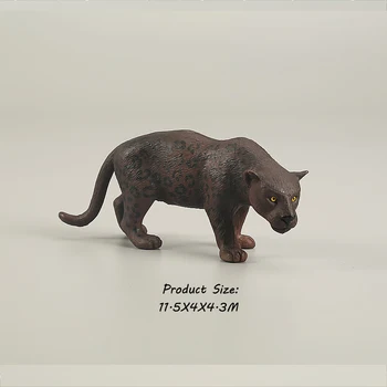 5PCS Realistisk Dyreliv Dyr, Figurer Panther med Unger Dyr Model Figurer Part Favoriserer Pædagogiske Model Samling Legetøj