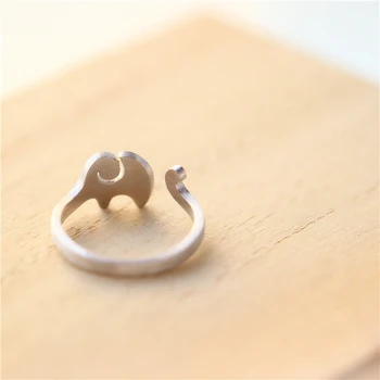 Ring Elefant Oprindelige Design Tegning Proces For Åbning Justerbar Gave Pegefinger Damer Smykker 925 Sølv Bryllup Bands Kvinder