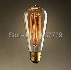 Gratis shippng prøve for ST64 edison glødelamper D64*L140mm Edisons lamper 220V E27 40W eller 60W