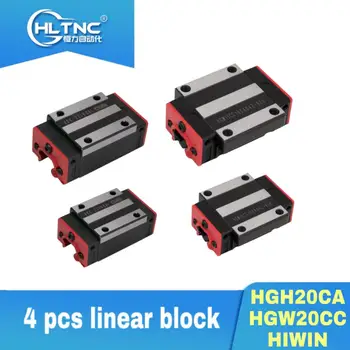 Hiwin og HLTNC HGH20CA HGW20CC skyder blok match bruge HGR20 lineær guide for lineære jernbane CNC diy dele