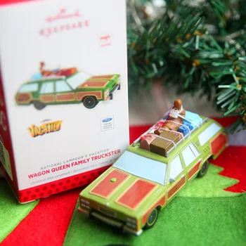 1piece oprindelige VOGN DRONNING FAMILIE TRUCKSTER juletræ ornament vedhæng legetøj