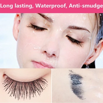 4D silk mask vandtæt holdbare naturlige krøller eyelash extension makeup volumen maske tatovering blæk
