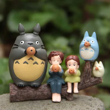 Musik Totoro Sæt Miniature Fe Haven Hjem Huse Dekoration Mini Håndværk Micro Landskabspleje Indretning, DIY Tilbehør