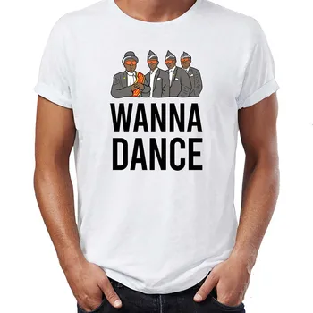 Kortærmet T-Shirt Kisten Dans Meme Dancing Pallbearers Abby Kunst Kunst Printet Tee Sjove Basic kortærmet blive Hjemme eller Dans