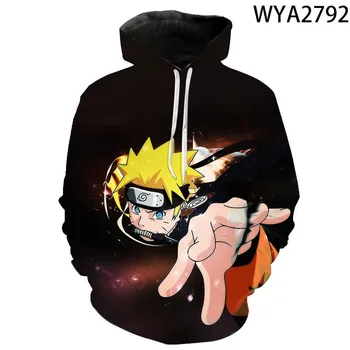 Casual dreng pige 3D printet sweatshirt streetwear pullover jakke Naruto Uzumaki mænd damer sweatshirt