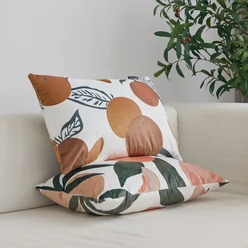 Ins Nordisk super smuk velour fersken pudebetræk 35*55 45*45 stol sofa kontor dekorativ pillow cover lænde pudebetræk 11533