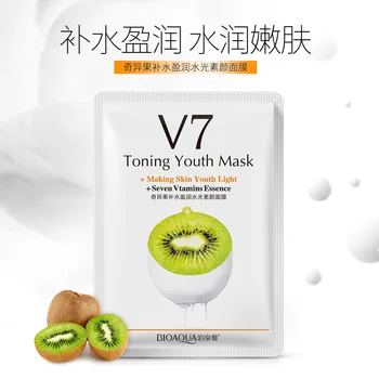 Frugt fugtgivende ansigtsmaske frugt essensen vand, kontrol oil control ansigtet hudpleje Apple Orange Jordbær Kiwier, 30 ml