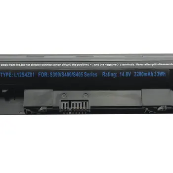 Laptop Batteri til Lenovo IdeaPad S300 S310 S400 S405 S410 S415 Serie L12S4Z01 L12S4L01 14,8 V 2200mAh Li-ion 4-celle