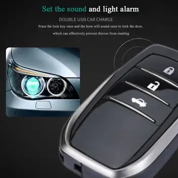 12V Bil Alarm Fjernbetjening Bil Nøglefri Start af Motor Alarm System Tryk på Knappen Fjernbetjeningen Starter Stop Auto Anti-tyveri-System