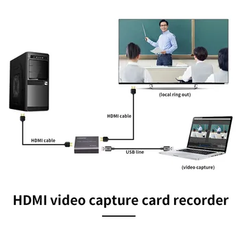 Bærbare HD til USB 2.0/3.0 4K Video Capture-Kort 1080P Capture Kort Optagelse Max for Live-Streaming Tv Optager