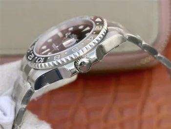 EW fabrik Rolx Greenwich-serien sort keramik ring mænds mekanisk ur top replika watch mærke luksus ur særlige tilbud