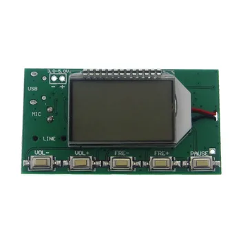 DSP PLL 87-108 MHz LCD-Skærm, FM-Radio, Trådløs Mikrofon Stereo Sender / Modtager-Modulet seller Brand Nye