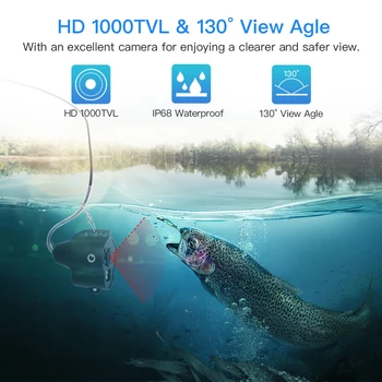 Eyoyo fishfinder Undervands Fiskeri Kamera HD 5 Tommer 1000TVL Video Undervands kamera subaquatica dvr isfiskeri Cam fishfinder