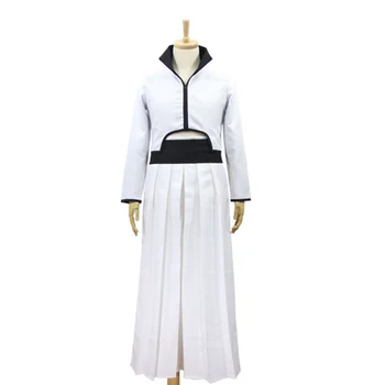 Anime Bleach Grimmjow Jaggerjack Cosplay Kostume Jeagerjaques Komplet Sæt Hvid Kimono ( Jakke + Bukser + Bælte ) Kendo Kostumer 11629