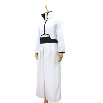 Anime Bleach Grimmjow Jaggerjack Cosplay Kostume Jeagerjaques Komplet Sæt Hvid Kimono ( Jakke + Bukser + Bælte ) Kendo Kostumer
