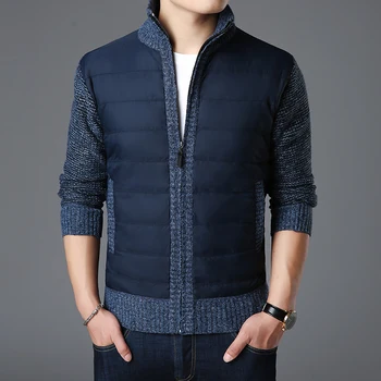2021 Nye Mode Brand Sweater Mænd Kardigan Lynlås Slim Fit Jumpere, Strik, Varm Efteråret Koreansk Stil, Casual Mænds Tøj