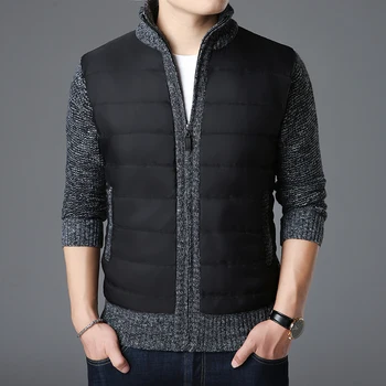 2021 Nye Mode Brand Sweater Mænd Kardigan Lynlås Slim Fit Jumpere, Strik, Varm Efteråret Koreansk Stil, Casual Mænds Tøj