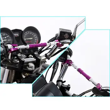Universal 22mm Motorcykel Cykelstyr Motorcykel Justerbare Greb Håndtaget Rattet Styrke Aluminium Skinne