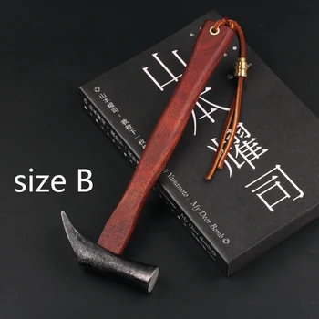 Japansk-stil Træbearbejdning claw hammer EDC håndtere hammer S55 high carbon stål, sandeltræ håndtere HRC55