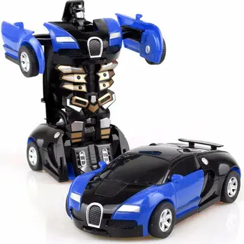 Nye Ankomst enkelt-tast Deformation Bil Legetøj Automatisk Omdanne Robot Plast Model Bil Sjovt Legetøj Til Drenge Fantastiske Gaver, Kid Legetøj