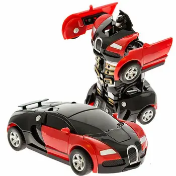 Nye Ankomst enkelt-tast Deformation Bil Legetøj Automatisk Omdanne Robot Plast Model Bil Sjovt Legetøj Til Drenge Fantastiske Gaver, Kid Legetøj
