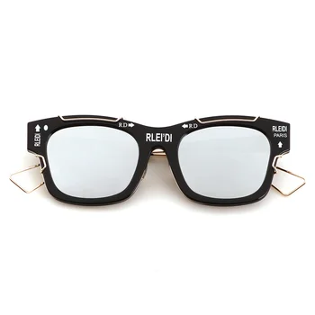 Nye Vintage Square Solbriller Kvinder Mænd Retro Brand Designer Mode Farverige Brev Sol Briller Kvindelige Brillerne, Oculos De Sol