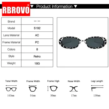 RBROVO 2021 Nye Solbriller Kvinder Brand Designer Lille Ramme Plast Briller Shopping Part, Oculos De Sol Feminino UV400