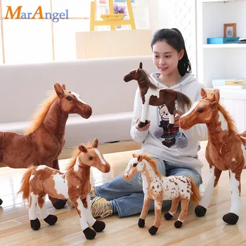 30-90cm Plys Simulering Hest Toy 4 Stilarter Udstoppede Dyr Dukke, Baby Børn Fødselsdagsgave Hjem Shop Indretning Triver Høj Kvalitet Toy