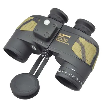 Visionking 7 × 50 Magtfulde Militære Kikkert-Teleskop High Definition Vandtæt Kvælstof Afstandsmåler&Kompas, Kikkert