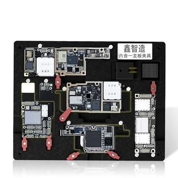 6 i 1 PCB Indehaveren Jig Stativ til iphone 11/11pro/11pro max/x/xs/xs antal Bundkort/Logic board lodning telefon reparation værktøjer
