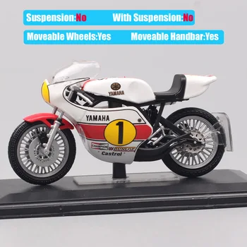 1:22 skalaen lille Yamaha YZR OW23 500cc WC 1975 rytter G. Agostini Grand Prix racing cykel Diecasts & legetøjsbiler modeller motorcykel