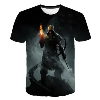 2020 The Elder Scrolls V SKYRIM 3D-T Shirts Mænd Kvinder Sommer Fashion T-shirt Korte Ærmer Cool Skyrim Tee Shirt Casual Tøj