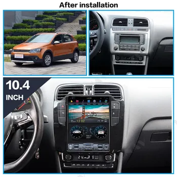 DSP Carplay lodret Tesla skærmen Android 9.0 Car Multimedia Afspiller Til Volkswagen/VW Polo 2009-GPS Radio stereo head unit