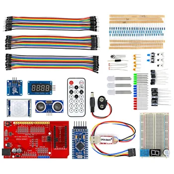 ÅBEN-SMART Pro Mini BreadBoard Kit med IO-Udvidelse yrelse CH340G Programmør Modul Touch Sensor Learning Kit til Arduino