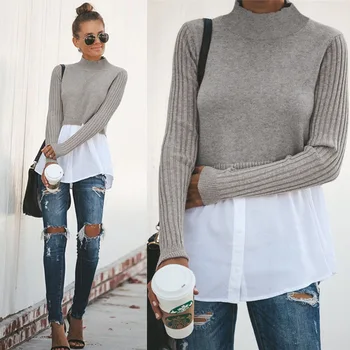 2021 Kvinder Sweatershirt Caual Syning Langærmet Bluse Med Knap Harajuku Efterår Og Vinter Toppe Koreanske Streetwear Mode Tøj