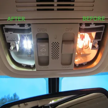 10stk Canbus Xenon Hvid Bil LED-Pærer Interior Package Kit For 2007-2012 Dodge Caliber Kort Dome Kuffert Nummerplade Lygte