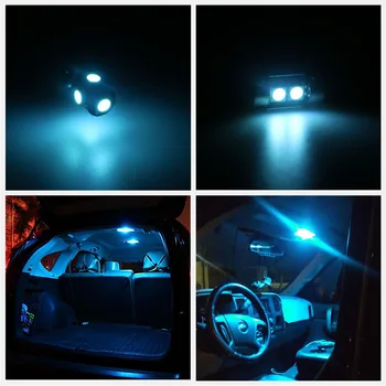 10stk Canbus Xenon Hvid Bil LED-Pærer Interior Package Kit For 2007-2012 Dodge Caliber Kort Dome Kuffert Nummerplade Lygte